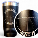 Send It Tumbler – Custom Laser-Engraved Tumbler with Reticle & Caliber - FREE Shipping