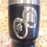 Custom Photo Engraved Tumbler | Laser Engraved Picture Tumbler | Personalized Stainless Steel Gift