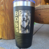 Custom Photo Engraved Tumbler | Laser Engraved Picture Tumbler | Personalized Stainless Steel Gift