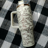 40oz Copper and Cream Tumbler with Wrap (FREE SHIP)