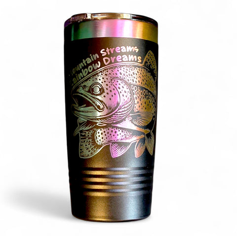Mountain Streams Rainbow Dreams Tumbler