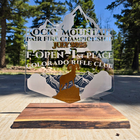Custom Acrylic Stand-Up Trophy - FREE SHIPPING