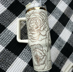40oz Copper and Cream Tumbler with Wrap (FREE SHIP)