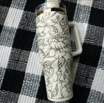 40oz Copper and Cream Tumbler with Wrap (FREE SHIP)