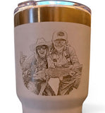 Custom Photo Engraved Tumbler | Laser Engraved Picture Tumbler | Personalized Stainless Steel Gift