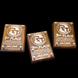 Custom Walnut Award Plaque (6x8 & 8x10) | Employee Recognition & Engraved Awards