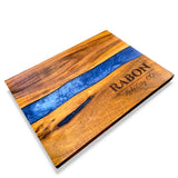 Acacia Hardwood Charcuterie Serving Tray Board - Custom Engraving Avaliable