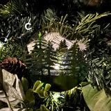 Layered Mountain Christmas Ornament