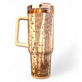 Aspen Forest Wrap – 40oz Handle Tumbler | Fall Leaves Edition - FREE Shipping