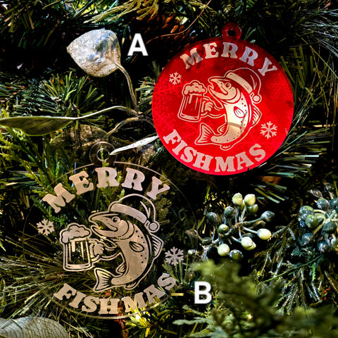 Merry Fishmas Christmas Ornament