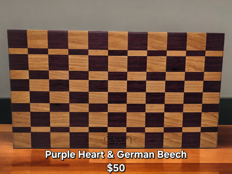 Purple Heart and German Beech Cutting Board