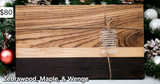 Zebrawood, Maple, & Wenge Cutting Board
