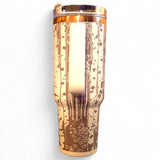 Aspen Forest Wrap – 40oz Handle Tumbler | Fall Leaves Edition - FREE Shipping