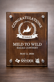 Custom Walnut Award Plaque (6x8 & 8x10) | Employee Recognition & Engraved Awards