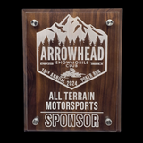 Custom Walnut Award Plaque (6x8 & 8x10) | Employee Recognition & Engraved Awards