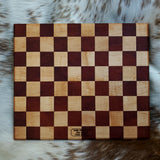 Maple and Padauk Checkered Cutting Board